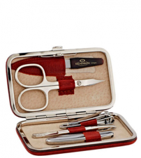 МАНИКЮРНЫЙ НАБОР Truefitt & Hill  ИЗ 5 ПРЕДМЕТОВ В КОЖАНОМ ЧЕХЛЕ MEDIUM MANICURE TAN (СВЕТЛО-КОРИЧНЕВЫЙ)