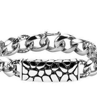 Браслет с вставкой текстуры панциря черепахи Spikes