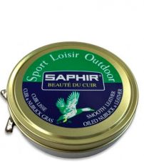 Воск для спортивной и туристической обуви Sport Loisir Outdoor SAPHIR, металлическая банка, (черный) 100 мл