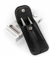 Набор пинцетов Rockwell, нержавеющая сталь, 2 предмета, чехол