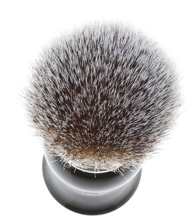 Помазок для бритья IL Ceppo, пластик, синтетический ворс, рукоять - черный глянцевый цвет