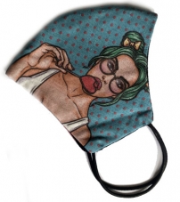 Защитная маска многоразовая "Губки" женская