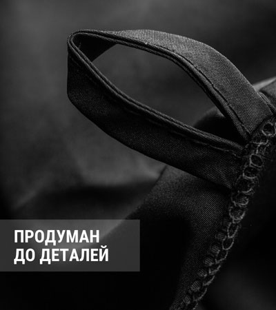 Пеньюар с неопреновым воротником Rebel Barber Noble Black Compact Edition