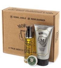 Подарочный набор для бритья с тестером Morgan's (Масло до бритья+Крем для бритья)