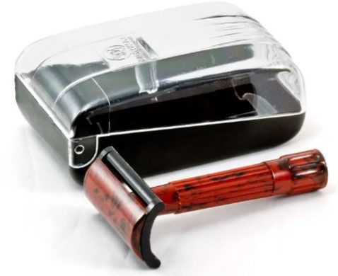 Станок Т- образный для бритья MERKUR 45, в пластиковой упаковке, лезвия в комплекте