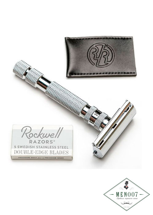 Т-образная бритва Rockwell Model T, белый хром