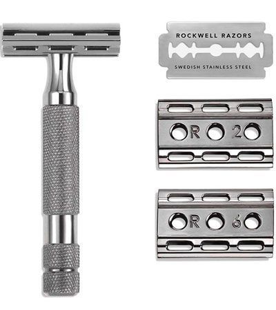 Т-образная бритва Rockwell 6C, темный хром GUNMETAL