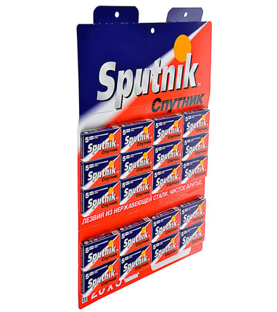 Блок сменных лезвий "Спутник" teflon 1 лист * 20 пачек * 5 лезвий