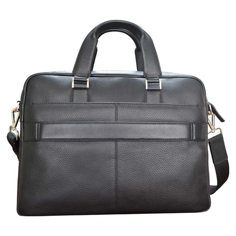 Портфель, Cross Nueva FV, кожа наппа, фактурная, чёрный, 37 х 10 х 28 см