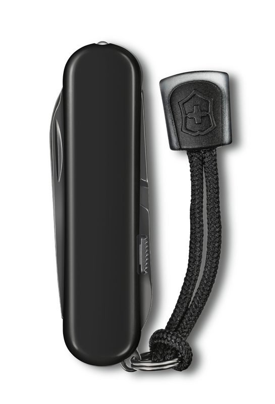 Нож-брелок VICTORINOX Signature Lite Onyx Black, 58 мм, 8 функций, чёрный, в подарочной коробке