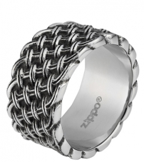 Кольцо из стали с плетёным рисунком (21,7 мм) ZIPPO