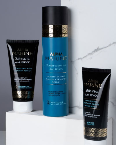 Гель ультрасильной фиксации ALPHA MARINE ESTEL PROFESSIONAL эффект мокрых волос slide -100 мл