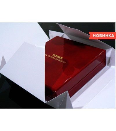 Коллекционная безопасная бритва Feather AS-D2S с подставкой в подарочной коробке