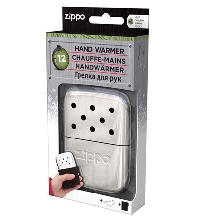 Каталитическая грелка ZIPPO, анодированный алюминий с покрытием High Polish Chrome, серебристая, глянцевая, на 12 ч, 66x13x99 мм, 73,7 г