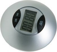 Таймер DEWAL, электронный, круглый, серебристый