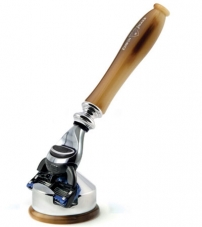 Набор для бритья Edwin Jagger Bulbous (бритва Fusion с  ручкой смола цвета рога и подставка)   2PCLHCF