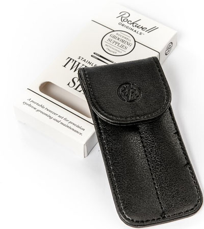 Набор пинцетов Rockwell, нержавеющая сталь, 2 предмета, чехол