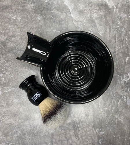 Чаша для бритья керамическая с ручкой, KURT K_40049