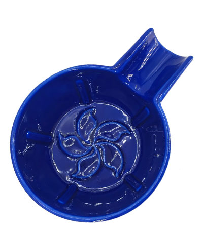 Керамическая чаша для бритья "Цветок", KURT СИНЯЯ, арт. K_40011