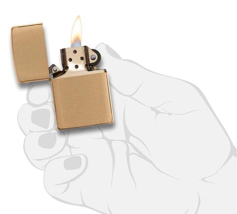 Зажигалка Brushed Brass ZIPPO 204B