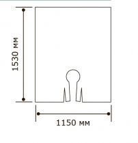 Пеньюар одноразовый прозрачный, 50 шт (115*153 мм)