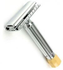 Станок Т- образный для бритья MERKUR-500С хромированный, с регулировкой угла наклона лезвия, лезвие в комплекте (1 шт)