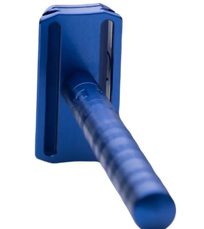 Т-образная бритва Henson Shaving AL13, синяя, Mild