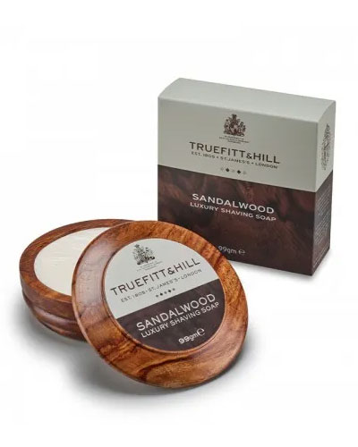 Мыло-люкс для бритья в деревянной чаше Truefitt & Hill Sandalwood -99гр.