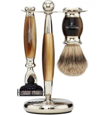 Бритвенный набор Truefitt & Hill Edwardian Mach3 буйволиный рог 3 предмета