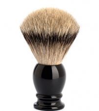 Помазок MUEHLE CLASSIC, барсучий ворс высшей категории Silvertip, черная смола, размер S