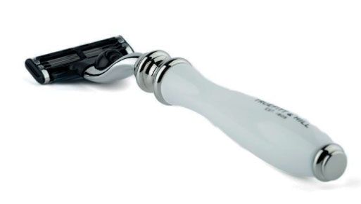 Станок для бритья Mach-3 Truefitt & Hill (Фарфор с хромом / Wellington)