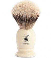 Помазок MUEHLE CLASSIC, барсучий ворс Silvertip, смола, цвет слоновой кости, размер L