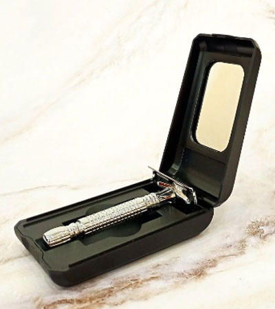 Классический станок для бритья KURT в коробке с зеркалом, К-20015SBM