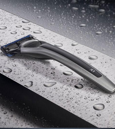 Бритва Bolin Webb X1, серебристая, черный акцент, Gillette Fusion