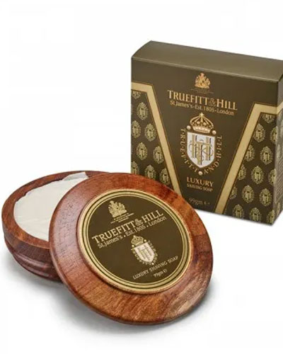 Мыло-люкс для бритья в деревянной чаше Truefitt & Hill Luxury -99гр.