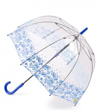 Зонт женский трость Fulton L787-3017 BlueDitsyBorder (Бордюр)