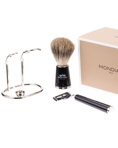 Бритвенный набор: станок, помазок, подставка MONDIAL ST-365-NMT