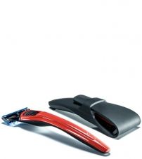 Подарочный набор Bolin Webb X1, бритва X1 красная, дорожный чехол