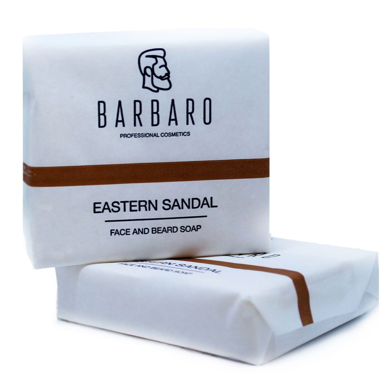 Мыло для лица и бороды Barbaro "Eastern sandal" -90г.