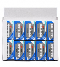 Блок сменных лезвий DORCO Лезвия 1 лист * 10 пачек * 10 лезвий Синяя упаковка