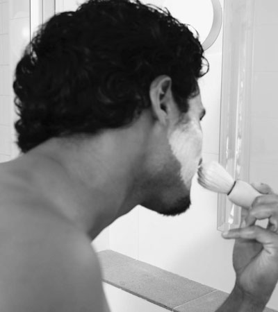 Подарочный набор для бритья Men Rock Men Rock The Life Shaver Black Pomegranate Kit (Помазок +крем для бритья)