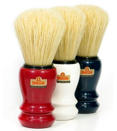 Помазок для бритья Omega 10108 (Кабан) СИНИЙ