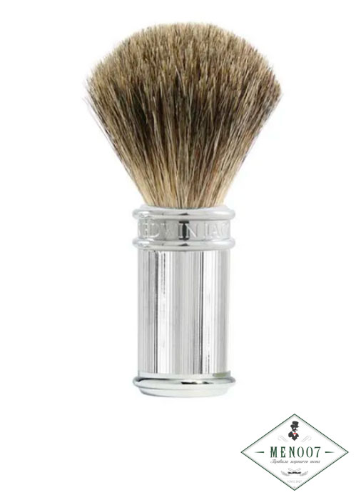 Помазок для бритья Edwin Jagger классический ребристый хром  81SB89L11