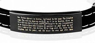 Браслет каучуковый с молитвой Отче наш Spikes 