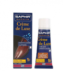 Крем для обуви Saphir Creme de luxe (туба)-75мл.