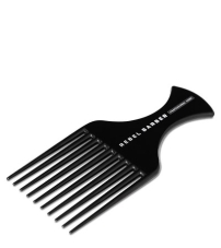 Премиальный гребень - афропик Rebel Barber Afro Comb Total Black