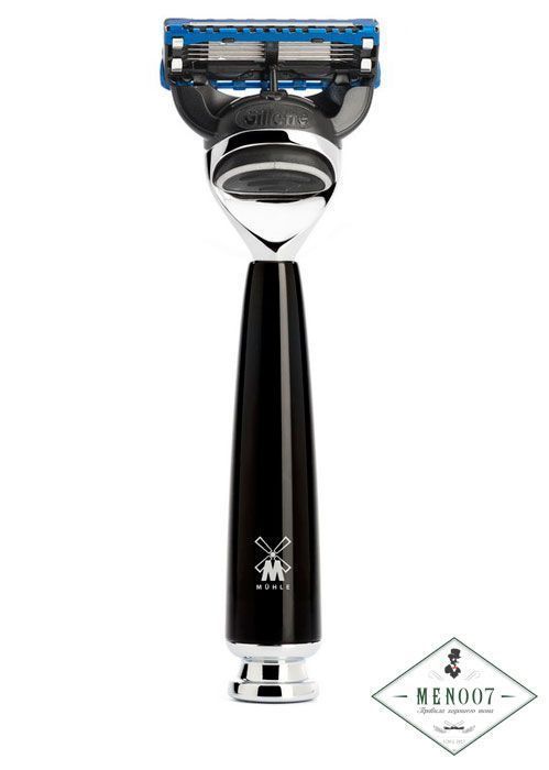 Бритва MUEHLE RYTMO, Fusion, черная смола