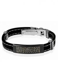 Браслет каучуковый с молитвой Отче наш Spikes 