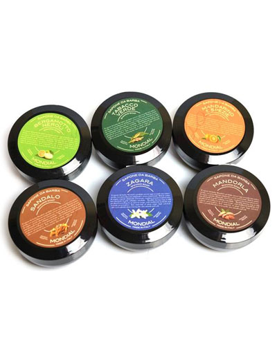 Крем для бритья Mondial "MANDARINO E SPEZIE" с ароматом мандарина и специй, пластиковая чаша, 75 мл