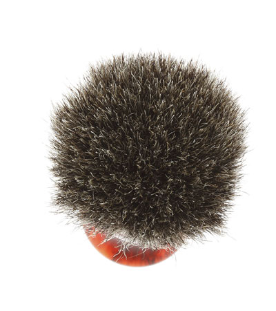 Помазок для бритья IL Ceppo, каучуковая смола, барсучий ворс, рукоять - коричневый цвет